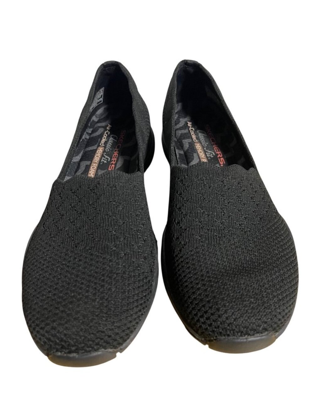 Skechers Seager Stat Slip On Shoes Womens Size 6.5 Stretch Knit Comfort Walking